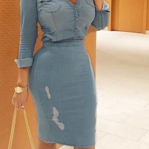 Two piece skirt and jacket